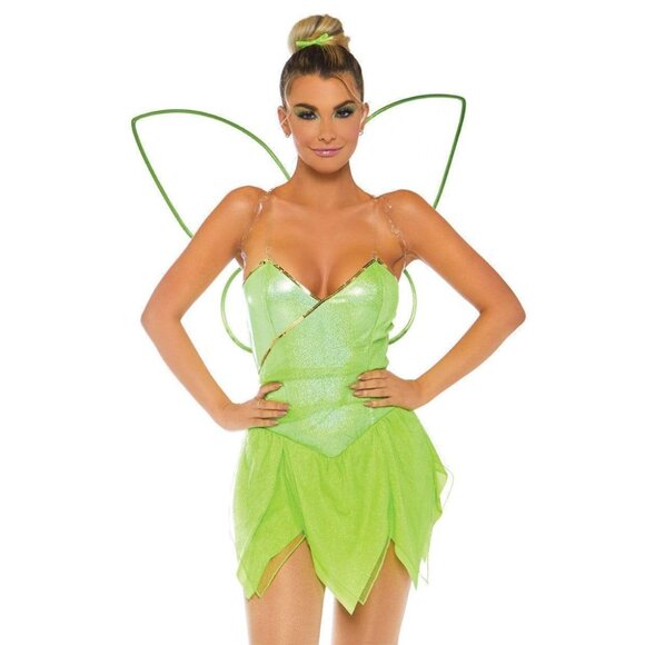 Pretty Pixie Costume, Shimmer Bodysuit with Glitter Petal Skirt - Picture 1 of 2